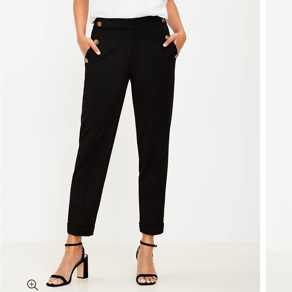 Loft dress pants. Curvy Slim Sailor Pants